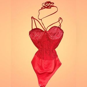 Lace bodysuit - Corset lace bodysuit